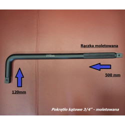 Pokrętło kątowe 3/4", L-600...